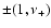 $\pm(1,\nu_{+})$