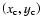$\left( x_{\rm c},y_{\rm c}\right)$