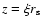 $z=\xi r_{\rm s}$