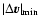 $\vert\Delta\vec{v}\vert_{\rm min}$