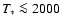 $T_*\la2000$