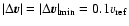 $\vert\Delta\vec{v}\vert=\vert\Delta\vec{v}\vert_{\rm min} = 0.1v_{\rm ref}$