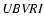 ${\it UBVRI}$