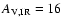 $A_{\rm V, IR} = 16$