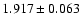 $ 1.917 \pm 0.063 $
