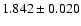 $ 1.842 \pm 0.020 $