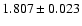$ 1.807 \pm 0.023 $