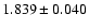 $ 1.839 \pm 0.040 $