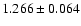 $ 1.266 \pm 0.064 $