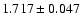 $ 1.717 \pm 0.047 $