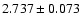 $ 2.737 \pm 0.073 $