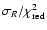 $\sigma_R / \chi^2_{\rm red}$