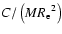 $C/\left (M {R_{\rm e}}^2\right )$