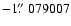 $-1\hbox{$.\!\!^{\prime\prime}$ }079007$