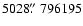 $5028\hbox{$.\!\!^{\prime\prime}$ }796195$
