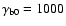 $\gamma _{\rm b0}= 1000$