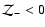 ${\cal Z}_{-} < 0$