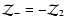${\cal Z}_{-} = - {\cal Z}_{2}$