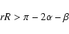 \begin{displaymath}rR>\pi-2\alpha-\beta
\end{displaymath}
