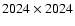 $2024\times2024$