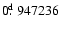 $0\hbox{$.\!\!^{\rm d}$ }947236$