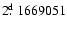 $2\hbox{$.\!\!^{\rm d}$ }1669051$