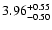 $\rm 3.96_{-0.50 }^{+0.55 }$