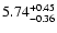 $\rm 5.74_{-0.36 }^{+0.45 }$