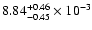 $\rm 8.84_{-0.45 }^{+0.46 }\times10^{-3}$