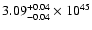 $\rm 3.09_{-0.04 }^{+0.04 }\times10^{45}$