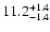 $\rm 11.2_{-1.4 }^{+1.4 }$