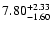 $\rm 7.80_{-1.60 }^{+2.33 }$