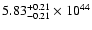 $\rm 5.83_{-0.21 }^{+0.21 }\times10^{44}$