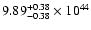 $\rm 9.89_{-0.38 }^{+0.38 }\times10^{44}$