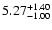 $\rm 5.27_{-1.00 }^{+1.40 }$