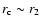 $r_{\rm c} \sim r_2$