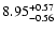 $\rm 8.95_{-0.56 }^{+0.57 }$