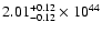$\rm 2.01_{-0.12 }^{+0.12 }\times10^{44}$