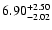 $\rm 6.90_{-2.02 }^{+2.50 }$