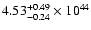 $\rm 4.53_{-0.24 }^{+0.49 }\times10^{44}$