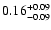 $\rm0.16_{-0.09 }^{+0.09 }$