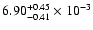 $\rm 6.90_{-0.41 }^{+0.45 }\times10^{-3}$