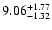 $\rm 9.06_{-1.32 }^{+1.77 }$