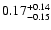 $\rm0.17_{-0.15 }^{+0.14 }$
