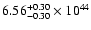 $\rm 6.56_{-0.30 }^{+0.30 }\times10^{44}$