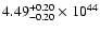 $\rm 4.49_{-0.20 }^{+0.20 }\times10^{44}$