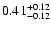 $\rm0.41_{-0.12 }^{+0.12 }$