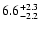 $\rm 6.6_{-2.2 }^{+2.3 }$