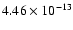 $\rm 4.46 \times10^{-13}$