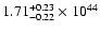 $\rm 1.71_{-0.22 }^{+0.23 }\times10^{44}$